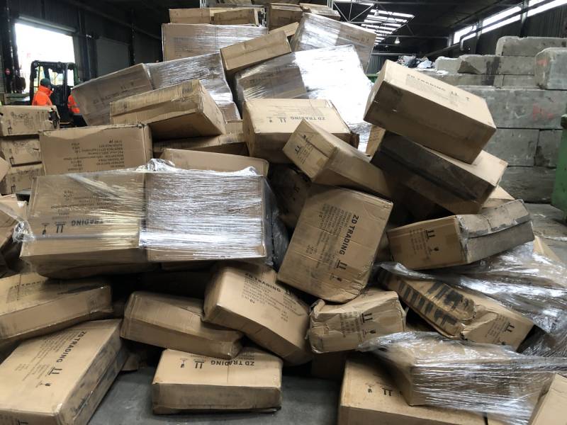 Collecte et tri de produits invendus